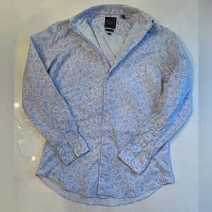 Men's Blue Paisley Shirt
